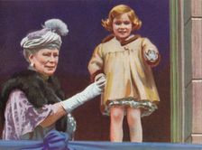 Queen Mary (1867-1953) and Princess Margaret (1930-2002) on the occasion of King George V's Silver J