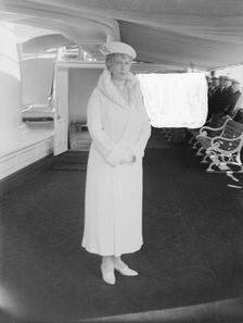 Queen Mary aboard HMY Victoria and Albert 1933. Creator: Kirk & Sons of Cowes