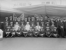 Queen Mary and King George V on board HMY Victoria and Albert 1932. Creator: Kirk & Sons of Cowes