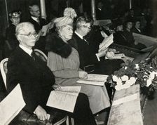 Queen Mary at the Thanksgiving for Victory concert, Royal Albert Hall, 1945, (1951). Creator: Unknown