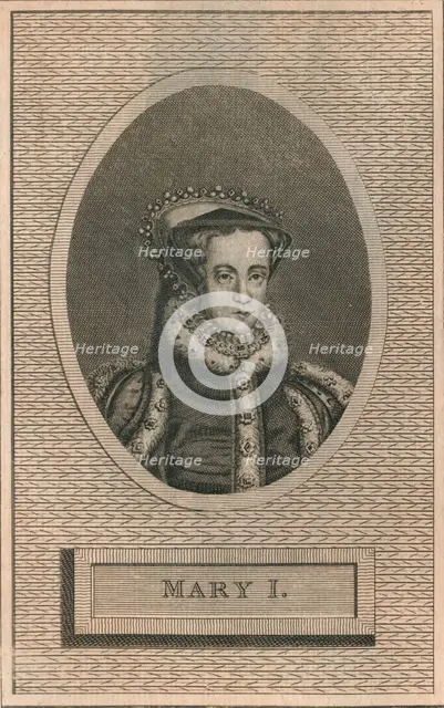 Queen Mary I, 1793. Artist: Unknown.