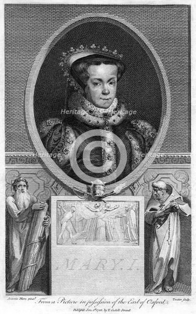 Queen Mary I of England, (1788).Artist: Thomas Trotter