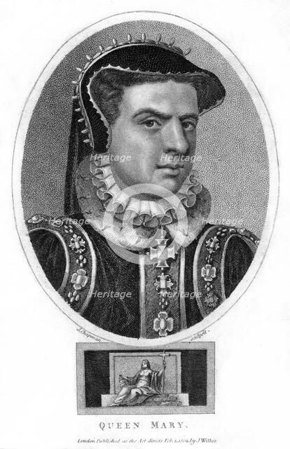Queen Mary I of England, (1804).Artist: J Chapman