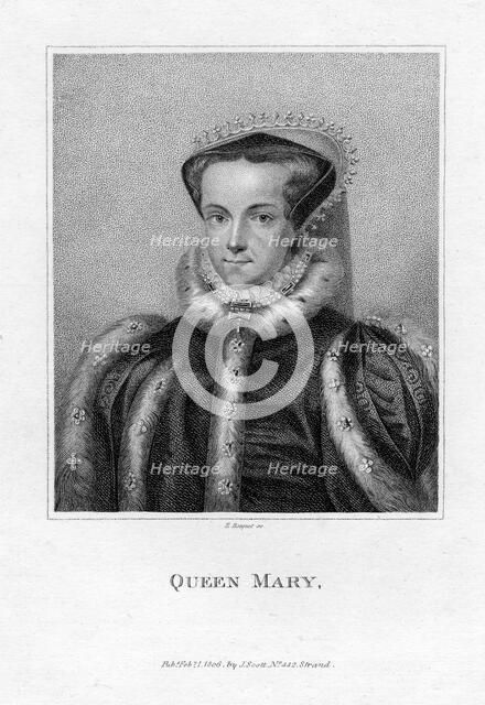 Queen Mary I of England, (1806).Artist: E Bocquet