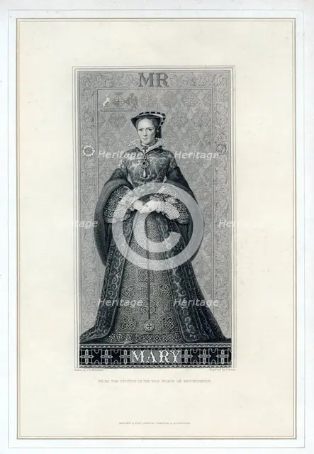 Queen Mary I of England, (19th century).Artist: T Brown