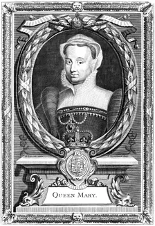 Queen Mary I of England, 19th century. Artist: P Vanderbanck
