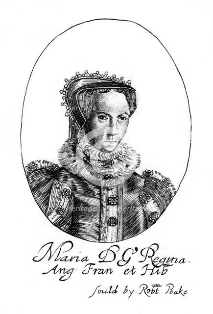 Queen Mary I of England. Artist: Robert Peake
