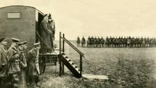Queen Mary of Teck visits soldiers at Aldershot in Hampshire, First World War, 1915, (c1920). Creator: Unknown