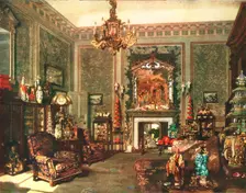 Queen Mary's Chinese Chippendale Room at Buckingham Palace, c1935