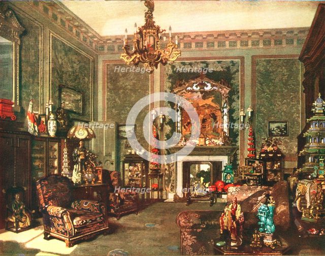 Queen Mary's Chinese Chippendale Room at Buckingham Palace, c1935. Artist: Unknown.