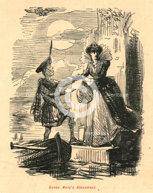 'Queen Mary's Elopement', 1897.  Creator: John Leech.