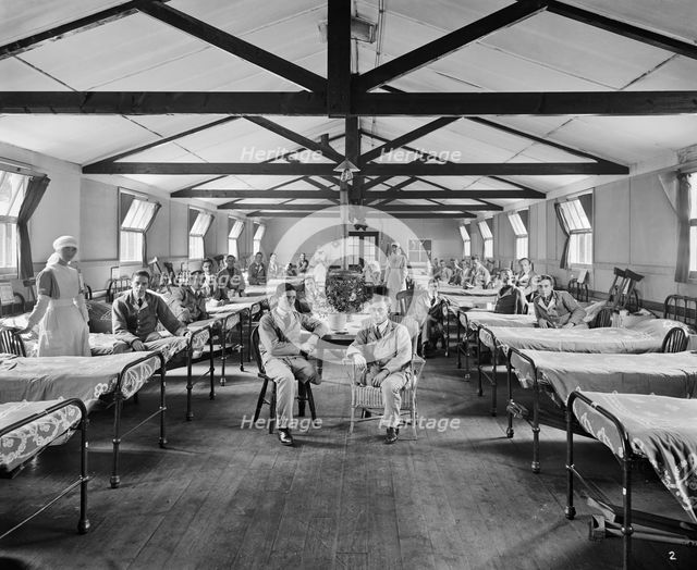Queen Mary's Hospital, Roehampton, London, January 1918. Artist: H Bedford Lemere.