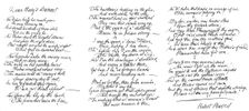 Queen Mary's Lament, poem in the handwriting of Robert Burns, late 18th century, (1840). Artist: Robert Burns