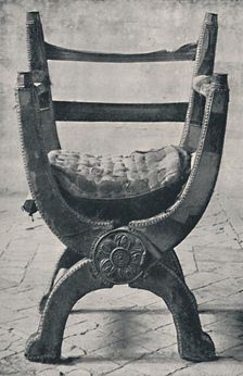 Queen Mary's Chair in Winchester Cathedral. A.D. 1554. 1928