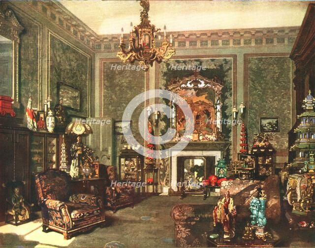 Queen Mary's Chinese Chippendale Room at Buckingham Palace, c1935. Artist: Unknown.