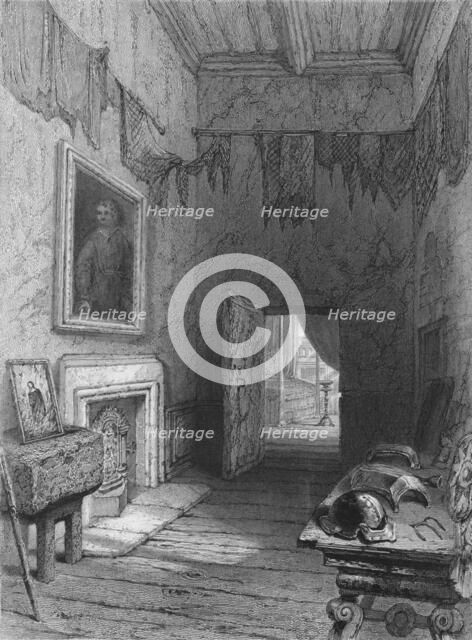'Queen Mary's Closet, Holyrood. (Scene of the Murder of Rizzio)', c1850. Artist: Ebenezer Challis.