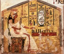 Queen Nefertari Playing Senet. The tomb of Nefertari, the Wife of Pharaoh Ramesses II, ca 1298-1235