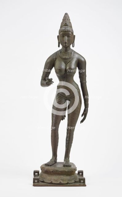 Queen Sembiyan Mahadevi as the Goddess Parvati, Chola dynasty, 10th century. Creator: Unknown.
