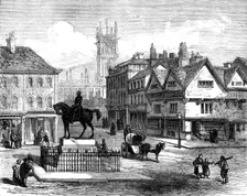 Queen-Square, Wolverhampton, with statue of the late Prince Consort, 1871. Creator: Unknown