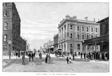 Queen Street, at the Edward Street Corner Brisbane, 1860, (1886). Artist: WC Fitler