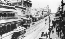 Queen Street, Brisbane, c1897. Creator: Poul C Poulsen
