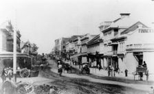 Queen Street from Edward Street, c1870. Creator: Unknown