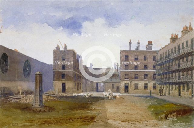 Queen's Bench Prison, Borough High Street, Southwark, London, 1879. Artist: John Crowther