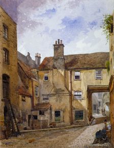 Queen's Head Yard, Borough High Street, Southwark, London, 1880. Artist: John Crowther