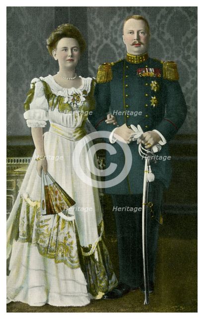 Queen Wilhelmina and Prince Henry of the Netherlands, c1900s-c1910s(?). Artist: Unknown