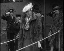 Queen Wilhelmina and Princess Juliana Walking Ashore in Dover, 1940. Creator: British Pathe Ltd