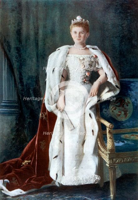 Queen Wilhelmina of the Netherlands, early 20th century.Artist: Kaineke