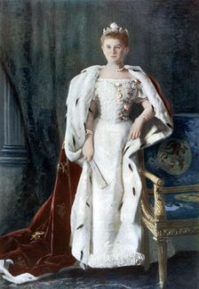 Queen Wilhelmina of the Netherlands, early 20th century.Artist: Kaineke
