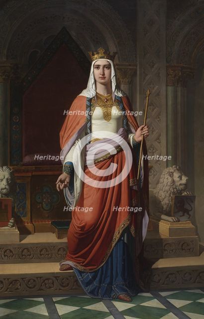 Queen Urraca of León and Castile, 1857. Artist: Múgica y Pérez, Carlos (1821-c. 1876)
