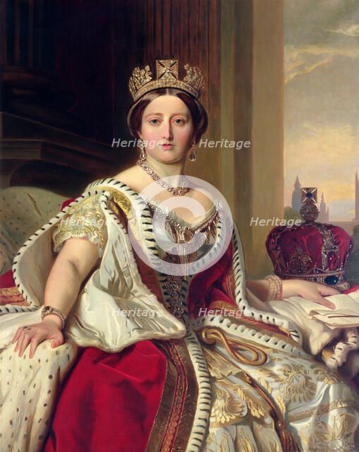 Queen Victoria, 1859. Artist: Franz Xaver Winterhalter