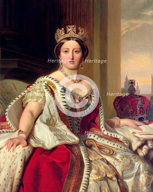 Queen Victoria, 1859. Creator: Franz Xaver Winterhalter.