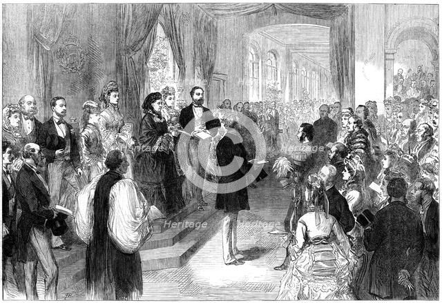Queen Victoria (1819-1901) opening St Thomas' Hospital, London, 1871. Artist: Unknown
