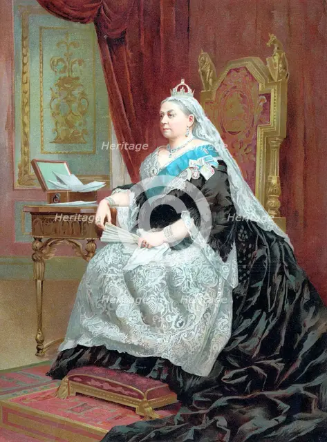 Queen Victoria (1819-1901) at the time of her Golden Jubilee, 1887. Artist: Unknown