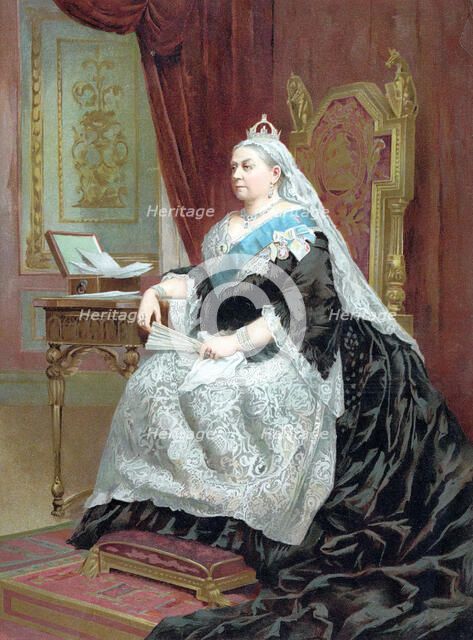Queen Victoria (1819-1901) at the time of her Golden Jubilee, 1887. Artist: Unknown