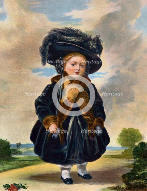 Queen Victoria (1819-1901) aged four years old, 19th century.Artist: Eyre & Spottiswoode