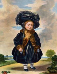Queen Victoria (1819-1901) aged four years old, 19th century.Artist: Eyre & Spottiswoode