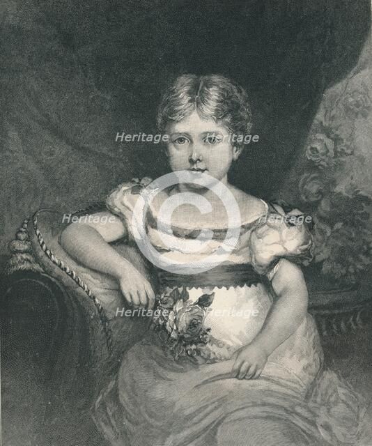 Queen Victoria (1819-1901) aged six years old', 1894. Artist: Unknown