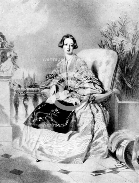 Queen Victoria, 1838.Artist: Alfred Chalon