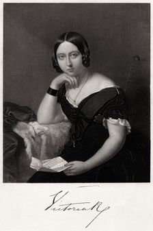 Queen Victoria 19th century. Artist: H Robinson