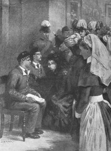 Queen Victoria conferring the Victoria Cross on heroes of Dargai...May 14, 1898 (1901). Creator: Unknown