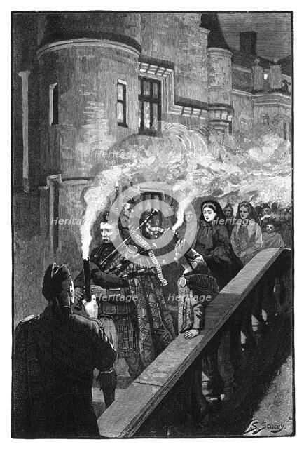 Queen Victoria celebrating Halloween at Balmoral, late 19th century. Artist: S Stacey