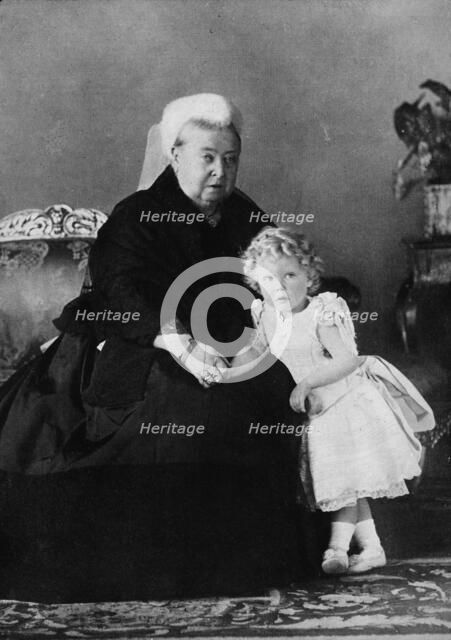 'Queen Victoria and Edward VIII', c1898 (1936). Artist: Unknown.