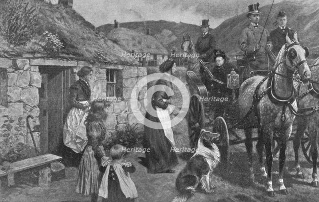 'Queen Victoria and her Highland Tenants', c1870s, (1901).  Creator: Unknown.