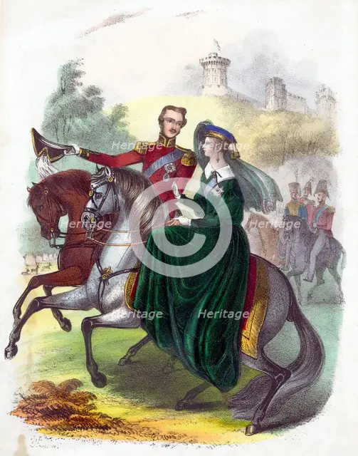 Queen Victoria and Prince Albert. Artist: Unknown