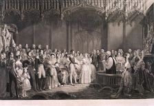 Queen Victoria and Prince Albert's marriage in St James's Palace, London, 1840. Artist: Anon