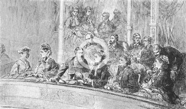 'Queen Victoria and The Empress Augusta of Germany at an Albert Hall Concert, May 8, 1872', (1901).  Creator: Unknown.